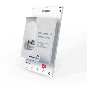 Mockup des von Benny's Grafikstudio erstellten Social Media Post für Mietkauf direkt, entwickelt von Ihrer Social Media Agentur in der Ortenau.