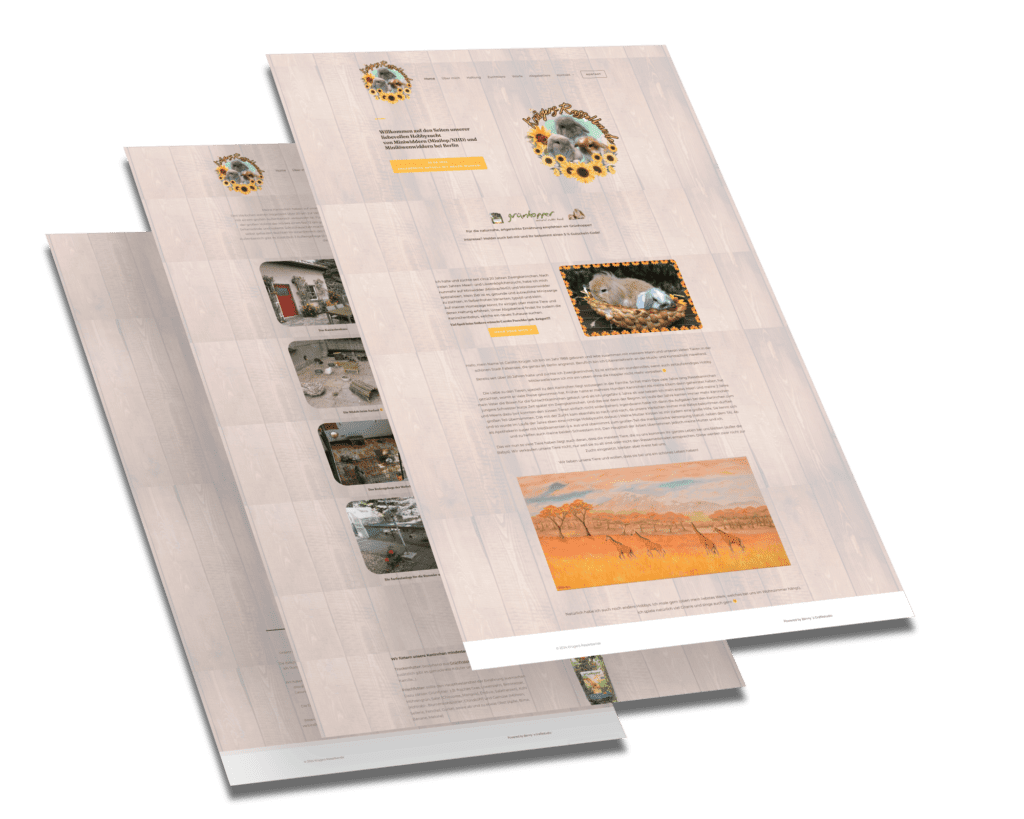 Mockup der von Benny's Grafikstudio erstellten Website für Kruegers Rasselbande, entwickelt von Ihrer Webdesign Agentur in der Ortenau.