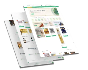 Mockup des von Benny's Grafikstudio erstellten Onlineshops für Donamaz, entwickelt von Ihrer Onlineshop Agentur in der Ortenau.