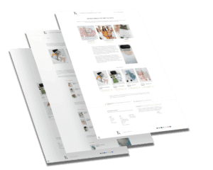 Mockup des von Benny's Grafikstudio erstellten Onlineshops für K BY B & N, entwickelt von Ihrer Onlineshop Agentur in der Ortenau.