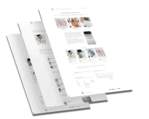 Mockup des von Benny's Grafikstudio erstellten Onlineshops für K BY B & N, entwickelt von Ihrer Onlineshop Agentur in der Ortenau.