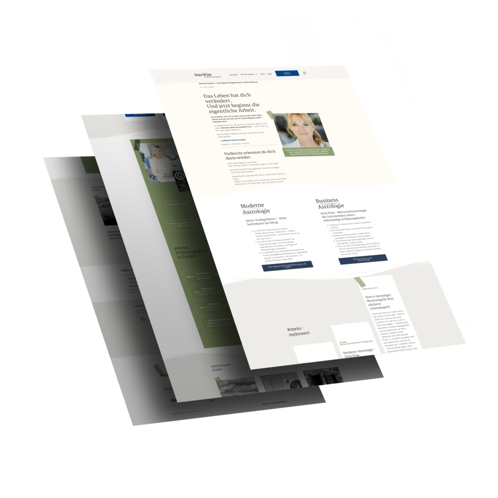 Mockup der von Benny's Grafikstudio erstellten Website für StartKlar, entwickelt von Ihrer Webdesign Agentur in der Ortenau.