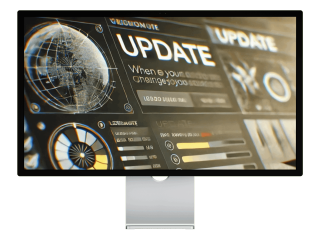 Mockup eines durchführenden Updates. Benny´s Grafikstudio bietet Betreuung und Support- Ihre Full Service Agentur in der Ortenau.