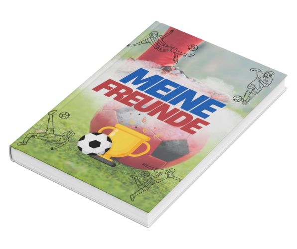 Mockup des von Benny's Grafikstudio erstellten Freundebuch in Lahr, entwickelt von Ihrer Grafikdesign Agentur in der Ortenau.
