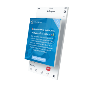 Mockup des von Benny's Grafikstudio erstellten Social Media Post für Dr. Stoll & Sauer, entwickelt von Ihrer Social Media Agentur in der Ortenau.