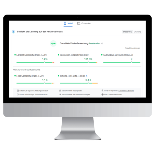 Mockup der von Benny's Grafikstudio durchgeführten SEO Analyse & Optimierung für verschiedene Kunden, entwickelt von Ihrer SEO Agentur in der Ortenau.